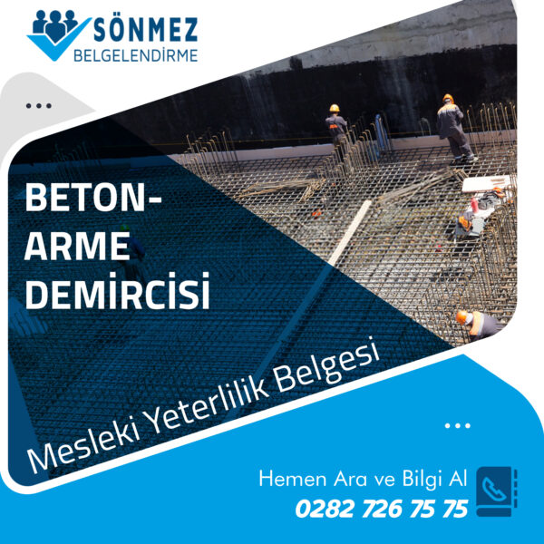 Betonarme Demircisi Mesleki Yeterlilik Belgesi