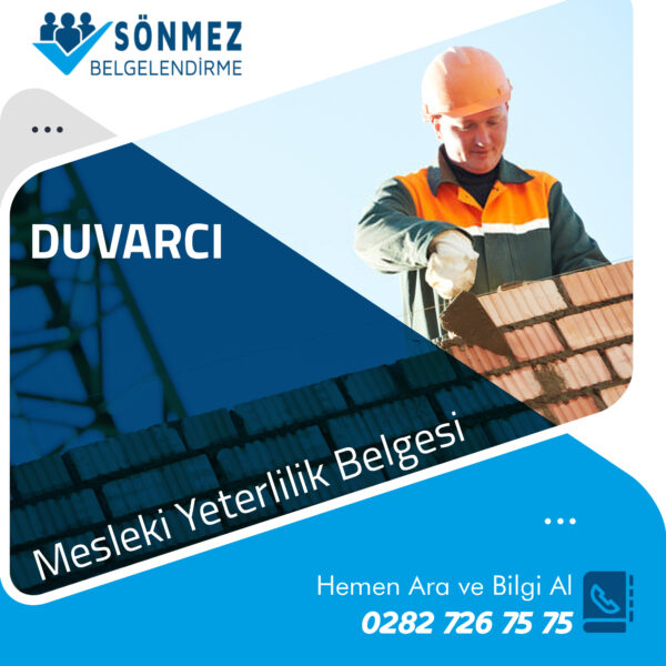 Duvarcı Mesleki Yeterlilik Belgesi