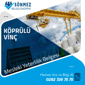 Köprülü Vinç Operatörü (Seviye 3) MYK Belgesi