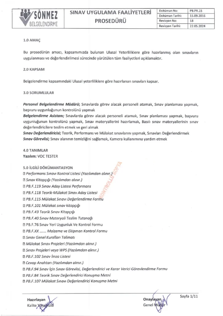 sinav uygulama faaliyetleri poseduru 1