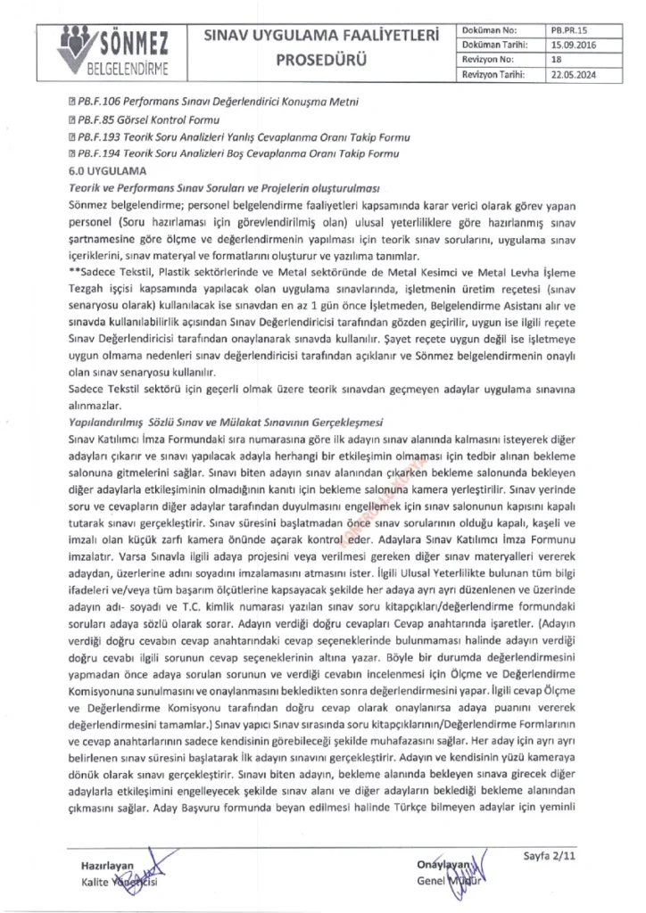 sinav uygulama faaliyetleri poseduru 2